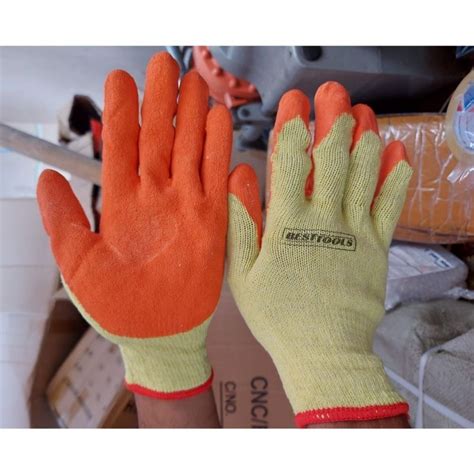 Jual Sarung Tangan Safety Glove Proyek Lapis Karet Latex Tebal