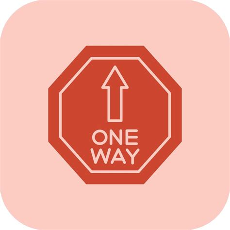 One Way Glyph Tritone Icon Vector Art At Vecteezy