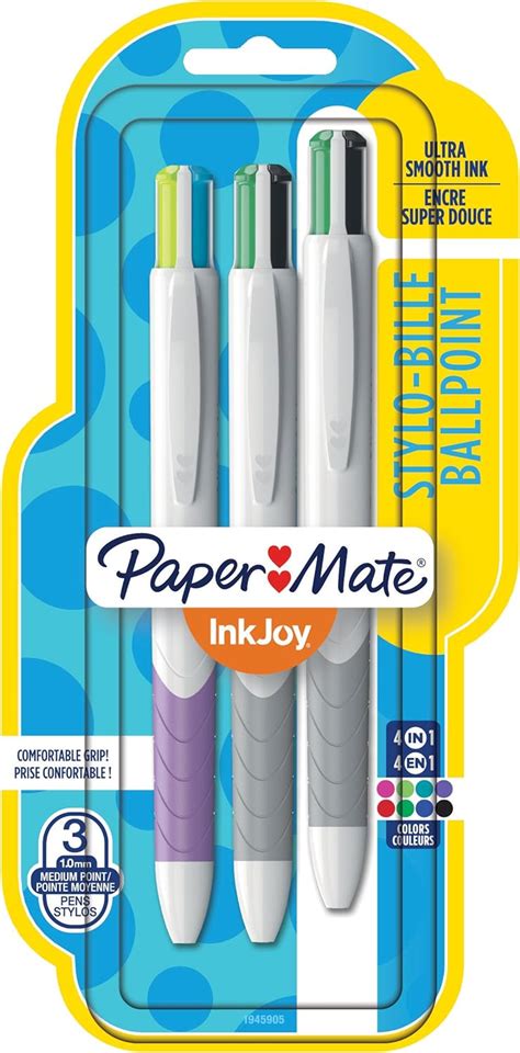 Paper Mate Inkjoy Quatro Retractable Ballpoint Pens Medium Point