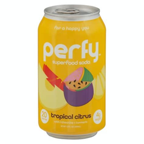 Perfy Soda Sugar Free Tropical Citrus 12 Pk 12 Fl Oz Kroger