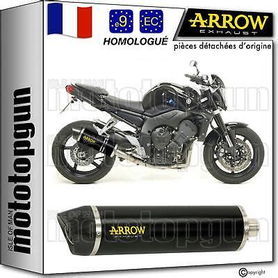 Arrow Pot Echappement Approuve Rc Maxi Race Tech Noir C Yamaha Fz