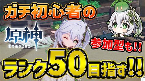 【原神】初めて19日のガチ初心者がランク50目指して奮闘する！！ マルチもやる！！【genshin】 原神動画まとめ