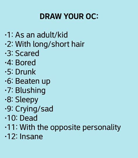 Comment Any Of My Ocs And A Number Also Feel Free To Repin And Use