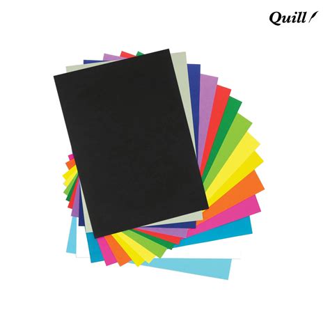 Quill Cover Paper 125gsm A4 Pack 500 – Assorted – Quill Paper