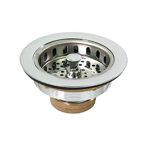 The Plumbers Choice 3 12 In 4 In Heavyduty Kitchen Sink Stainless Steell Drain Assembly