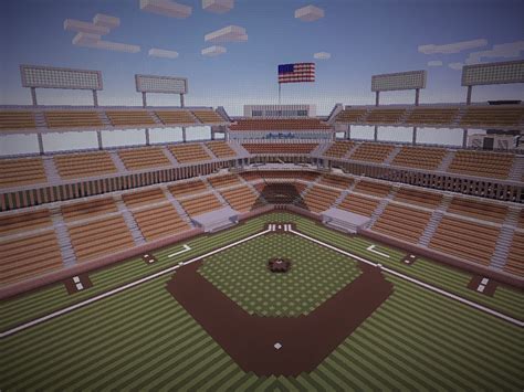 Awesome Minecraft Baseball Stadium Minecraft Map