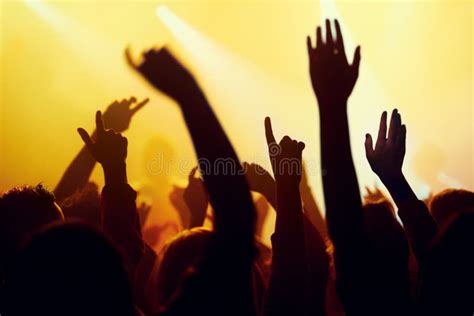 Put Your Hands In The Air Stock Photo Image Of Party