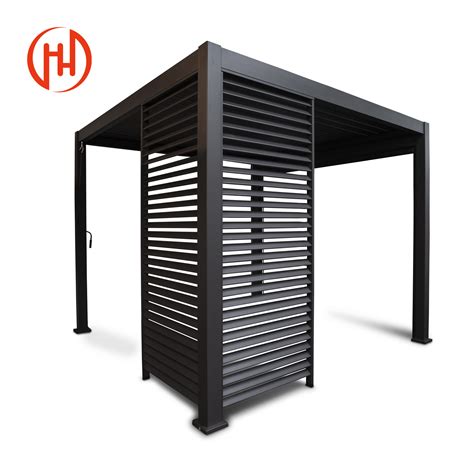 Modern Styles Motorized Louvered Pergola Waterproof Aluminum Louvers