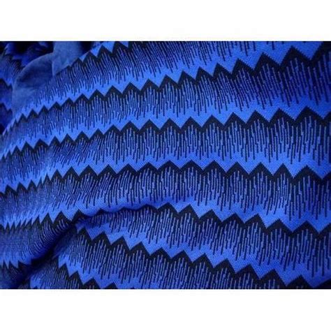 Blue Polyester Jacquard Fabric At Rs Kilogram In Ludhiana Id