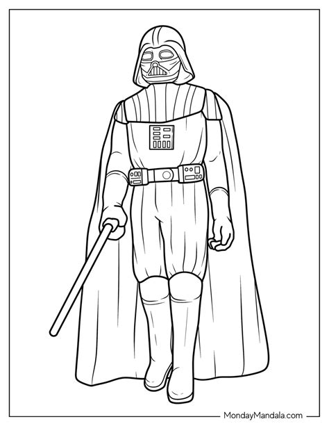 20 Darth Vader Coloring Pages Free Pdf Printables