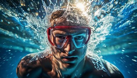 Premium AI Image | olympic swimming editorial dynamic photography