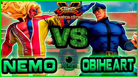 SFV CE Nemo Gill Vs Obiheart M Bison Battle Lounge Street