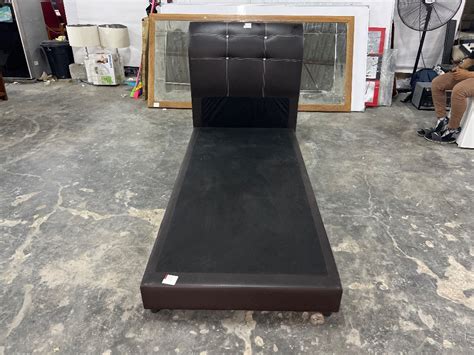 modern  simple single divan bed frame rangka katil divan single