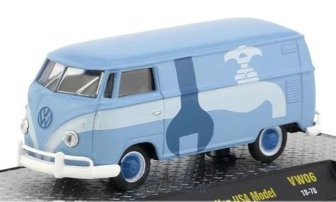 Modellino In Miniatura Volkswagen T1 B 1 64 M2 Machines Kastenwagen Blu