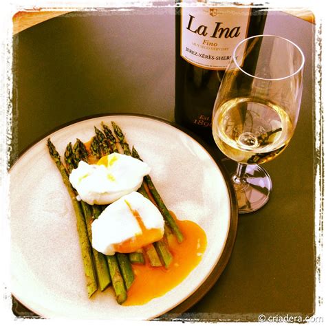 Summer sherry pairing – asparagus and poached eggs with Fino – Criadera – adventures in sherry…