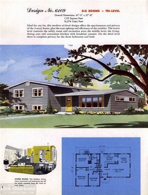 150 Vintage 50s House Plans Used To Build Millions Of Mid Century Homes