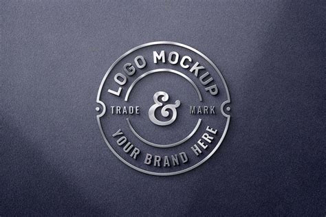 Free 3D Metal Logo Mockup Mockuptree