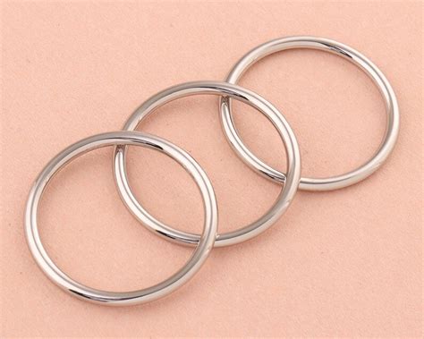 38mm Metal O Rings Welded Metal Loops Gunmetal Round Formed Etsy