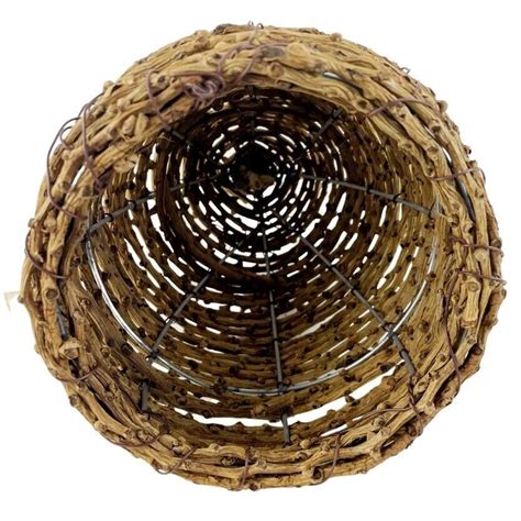 New Primitive Farmhouse Honey Bee Hive Skep Natural Twig Wicker