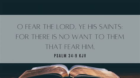 Psalm 34 9 Kjv Bible Verse Of The Day