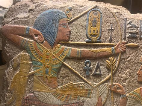 Egyptian Art Relief Sculpture Tutankhamun Tutankhamen His Queen