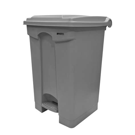 Maxbin 45l Heavy Duty Colored Trash Bin Gray Trash Can With Cover