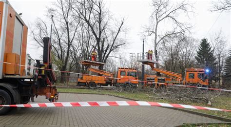 Skutki silnego wiatru 3 tys odbiorców bez prądu na Warmii i Mazurach