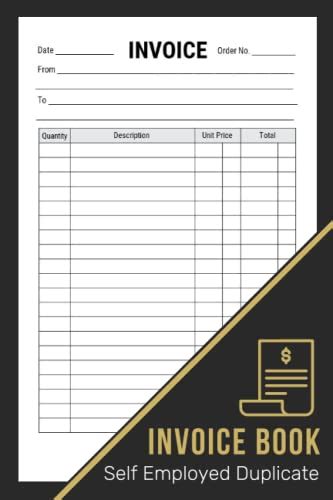 Invoice Book Self Employed Duplicate A5 Personalised Invoice Record