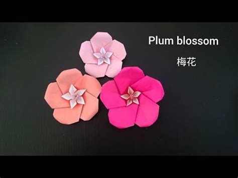 Origami Plum Blossom Wintersweet Petal Flower V