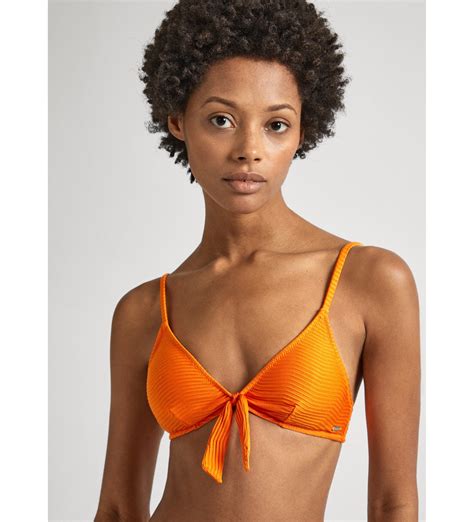 Pepe Jeans Top Bikini Wave Naranja Tienda Esdemarca Calzado Moda Y