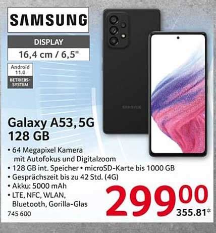 Samsung Galaxy A G Gb Angebot Bei Selgros Prospekte De