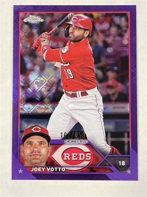 Joey VOTTO 2023 Topps Chrome Logofractor Edition Purple Refractor 250