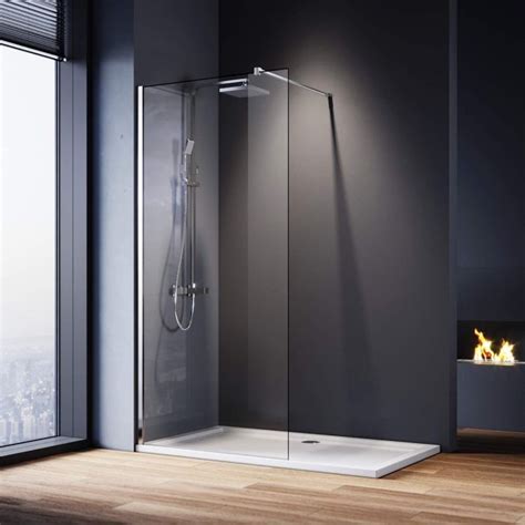 700mm Walk In Shower Screen 8mm Easy Clean Glass Panel Elegant