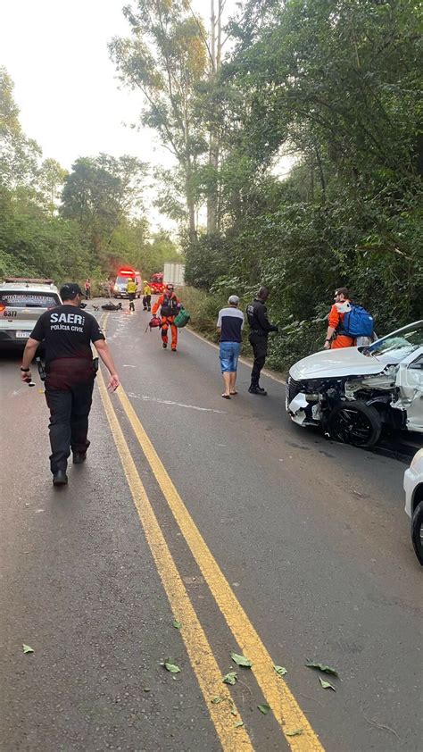 Motociclista Morre Em Grave Acidente Na Sc R Dio Alian A Fm