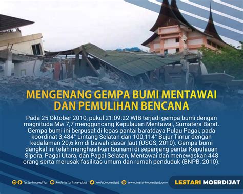 Gempa Bumi Mentawai Dan Pemulihan Bencana Ppt Free Download