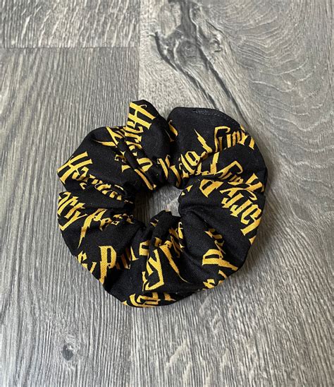 Harry Potter Scrunchies Harry Potter Hogwarts Licensed Fabric Etsy