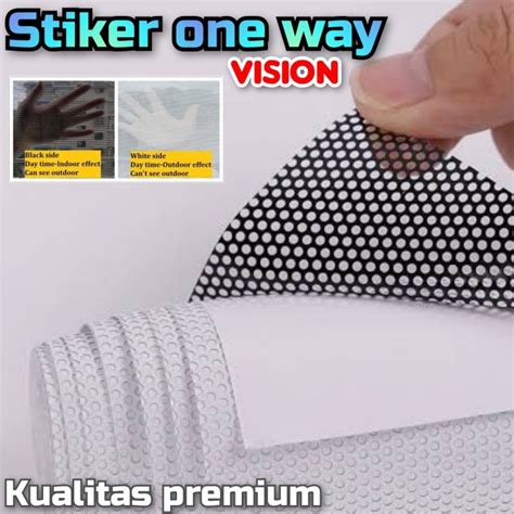 Jual stiker one way vision isi 50 meter - stiker kaca bolong bolong ...