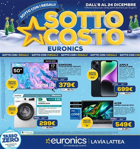 Ci Sono Tante Offerte Nel Volantino Euronics La Via Lattea Dall 8 12 Al