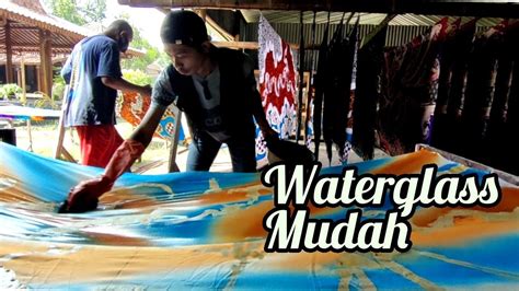 Fiksasi Batik Gradasi Dengan Waterglass Youtube