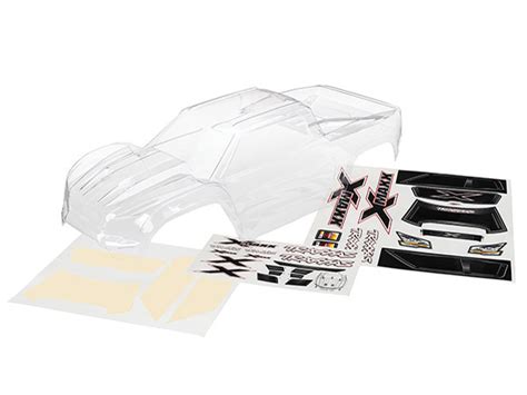 Traxxas X Maxx Clear Body Shell With Decals Trx7711