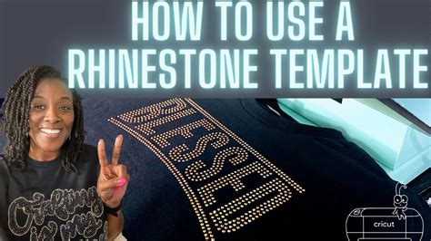 How To Use A Rhinestone Template With A Cricut Cutting Machine Youtube