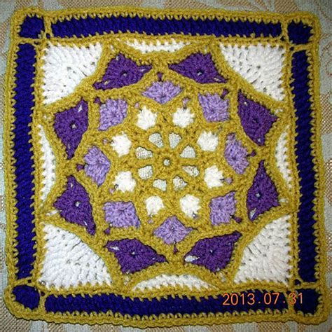 Ravelry Sun Catcher Afghan Square Pattern By Julie Yeager