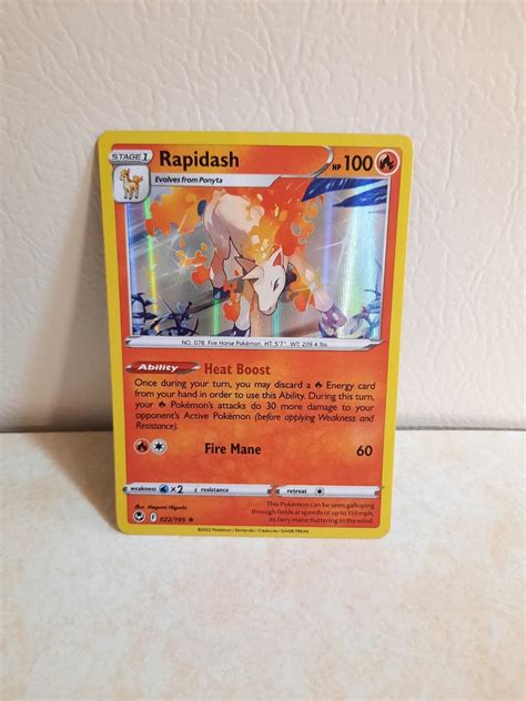 Rapidash Silver Tempest Rare Holo Pok Mon Card Ebay