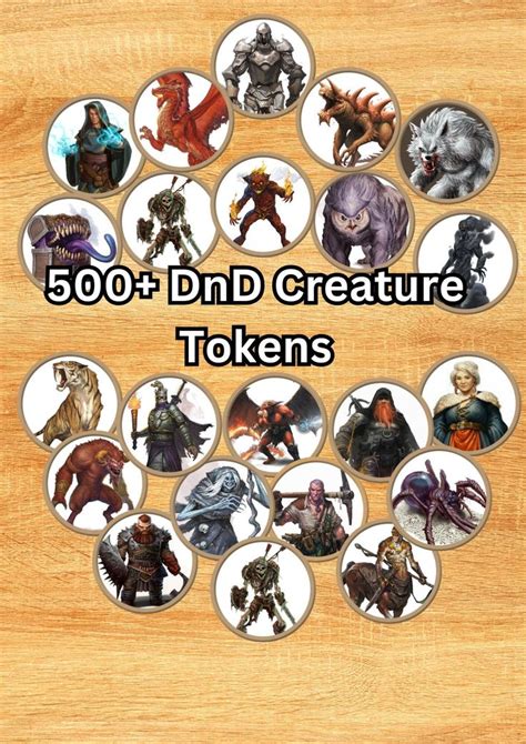 Dnd Tokens Pack 500 High-quality Printable Tokens for Dungeons ...