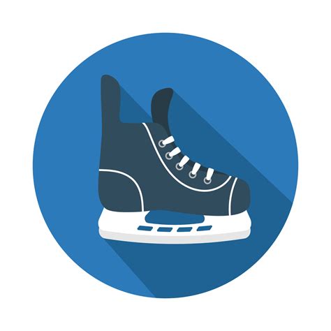 Icon Winter Hockey Skates Vector Illustration 13899982 Vector Art At