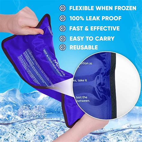 Medvice Dual Gel Cold And Hot Pack 115x1425 Reusable Large Ice Pac