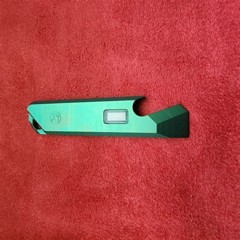 Glow Rhino Green Titanium Edc Pry Bar With Tritium Insert For Sale