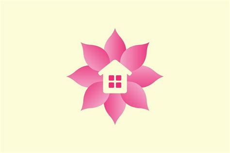 Flower House Logo Design Vector Graphic 30519961 Vector Art At Vecteezy