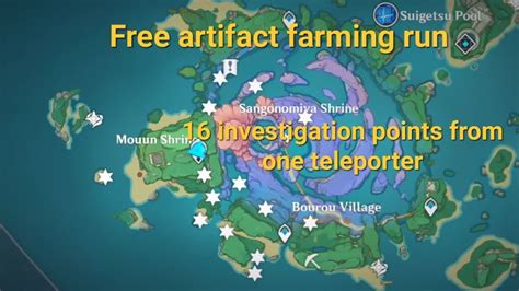 Watatsumi Island Free Artifact Farming Route Genshin Impact YouTube