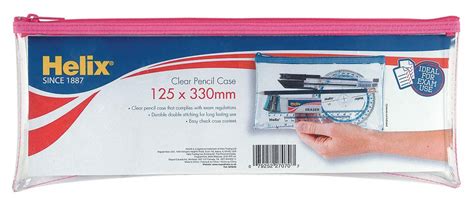 Helix Clear Pencil Case Brydens Retail Inc